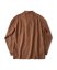 Vintage Italian Camp Collar Linen Shirt | Rust - Size: M