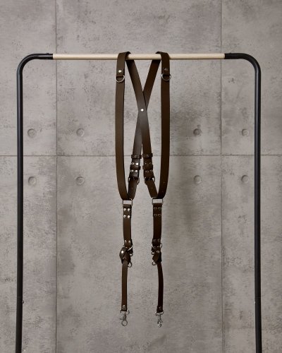 Two Camera Harness | Dark Brown