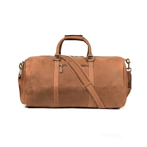 Celokožená príručná taška FINN | 40 l | Koňaková