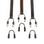 Leather Front Suspenders | Dark Brown