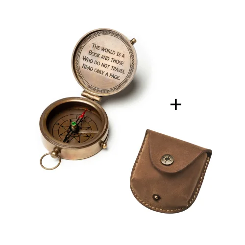 Set | Compass MILES & Compass Pouch VEGA | Havana Brown