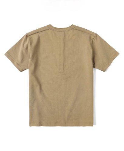 Short Sleeved Henley T-Shirt | Khaki - Size: XL