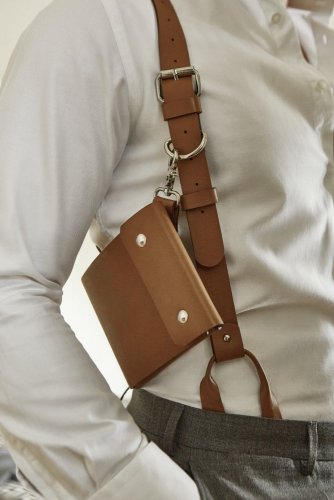 Suspenders With Holsters | Brown - Size: S/M