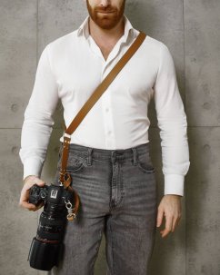 Popruh na fotoaparát | Hnedý
