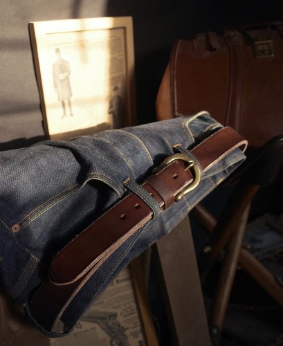 Opasok HORSEMAN | Tmavohnedý - Veľkosť opasku: Obvod pása 75 - 85 cm