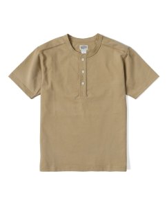 Henley tričko s krátkym rukávom | Khaki