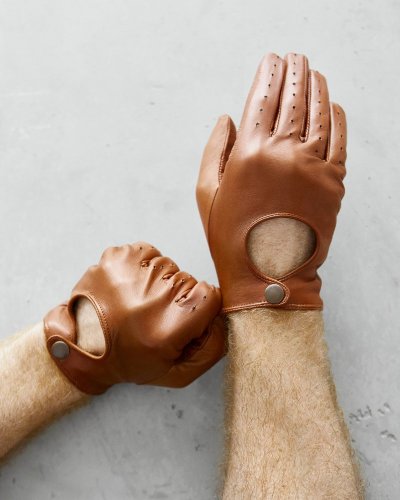 Driving Gloves  | Cognac - Glove size: 8,5