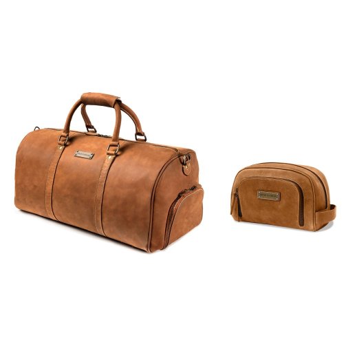 Set | Weekender FINN & Dopp Kit BEN | Cognac