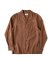 Vintage Italian Camp Collar Linen Shirt | Rust - Size: M