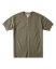 Vintage henley tričko s krátkym rukávom | Army zelená