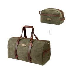 Set | Duffel Bag CODY & Toiletry Bag LIAM | Green