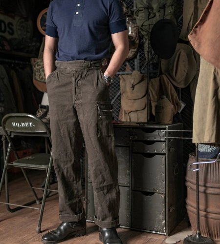 Vintage henley tričko s krátkym rukávom | Námorná modrá