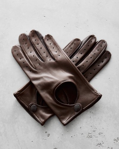 Driving Gloves  | Dark Brown - Glove size: 9