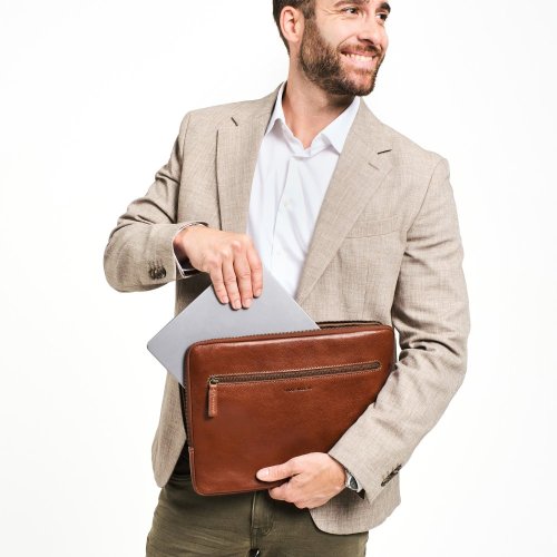 Laptop Sleeve ALLESIO | Chestnut Brown