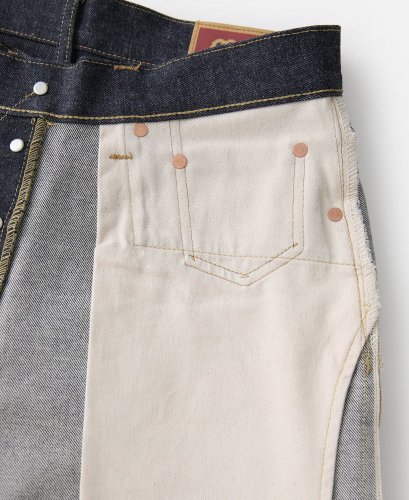 Džínsy z ťažkého raw selvedge denimu |  Indigo - Veľkosť nohavíc: W32