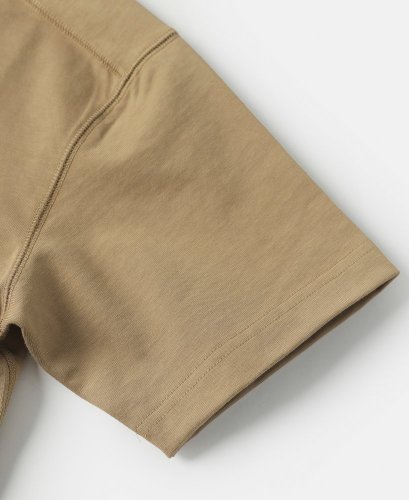 Henley tričko s krátkym rukávom | Khaki