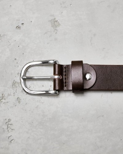 Belt OFFICER | Dark Brown - Size: Waist 95 - 105 cm