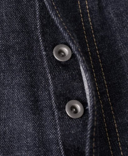 Džínsy z ťažkého raw selvedge denimu |  Indigo - Veľkosť nohavíc: W32