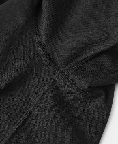 Tubulárne henley tričko s krátkym rukávom | Čierne - Veľkosť: XL