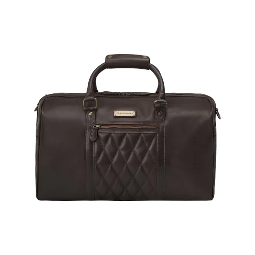 Celokožená príručná taška MITCH | 25 l | Kávová