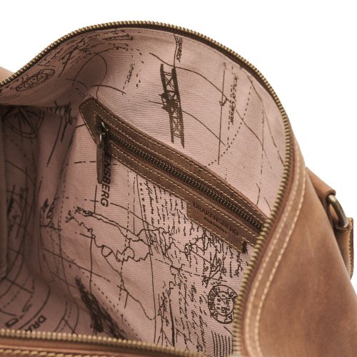 Celokožená príručná taška JAMES | 30 l | Havana hnedá