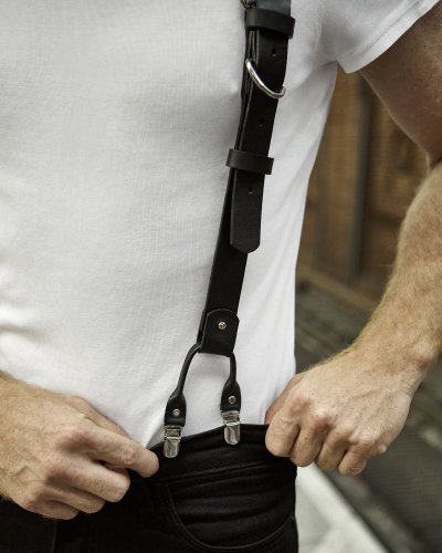 Suspenders | Black - Size: XXL