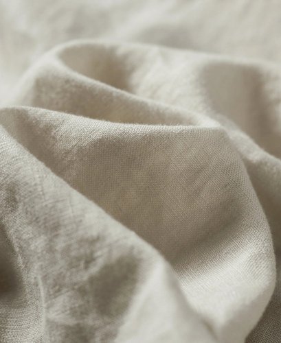 Ľanová košeľa s talianskym vintage golierom | Béžová