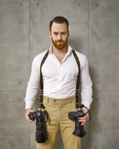 Two Camera Harness | Dark Brown
