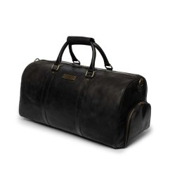 Celokožená príručná taška FINN | 40 l | Čierna