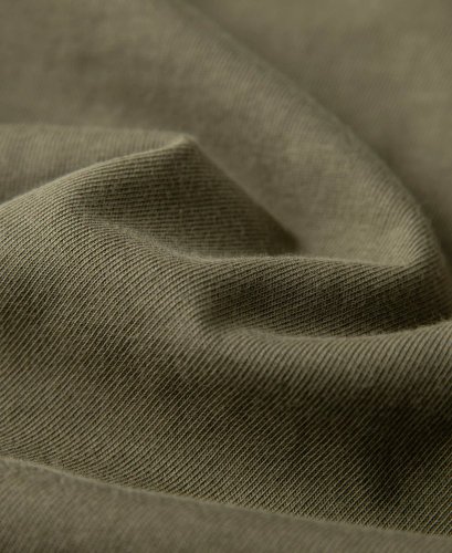 Vintage henley tričko s krátkym rukávom | Army zelená