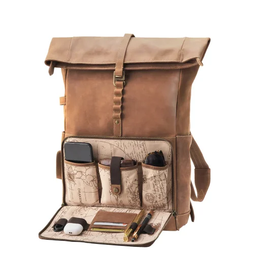 Laptop Backpack ARTHUR | 25 l | Havana Brown