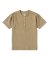 Short Sleeved Henley T-Shirt | Khaki