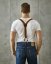 Leather Front Suspenders | Dark Brown