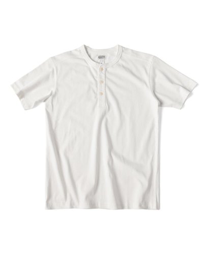 Short Sleeved Henley T-Shirt | White - Size: M