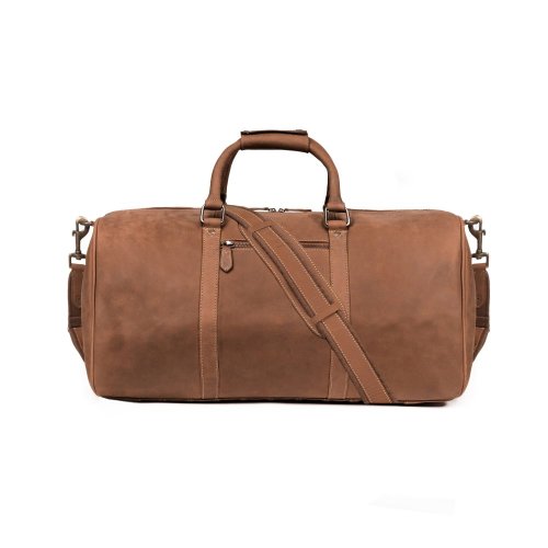 Celokožená príručná taška JOHN | 40 l | Havana hnedá