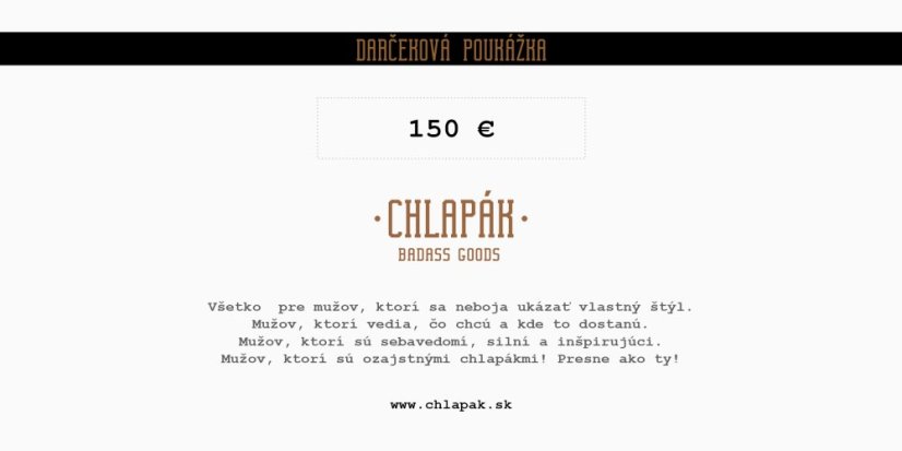 Darčeková poukážka | 150 €