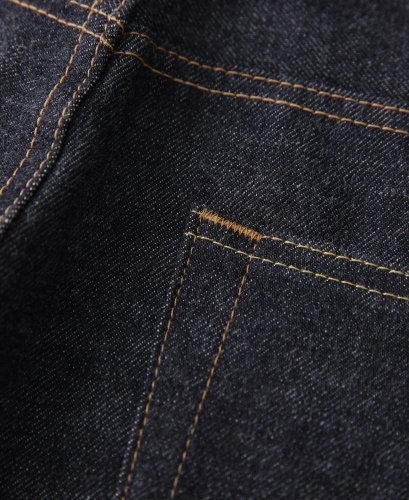 Džínsy z ťažkého raw selvedge denimu |  Indigo - Veľkosť nohavíc: W32