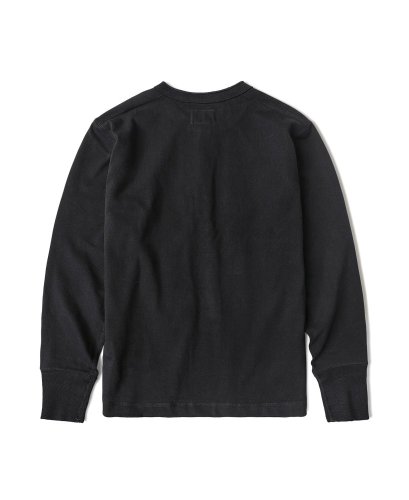 Long Sleeved Henley T-Shirt | Black - Size: XL