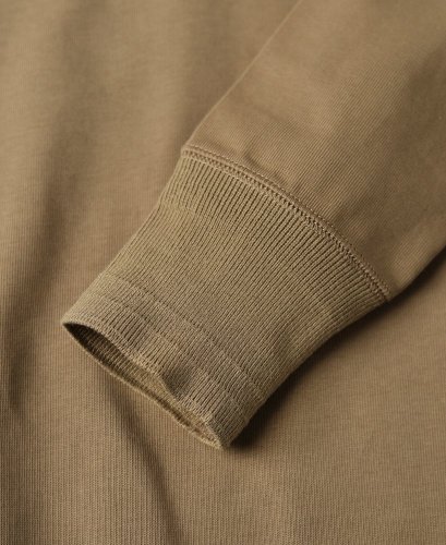 Long Sleeved Henley T-Shirt | Khaki - Size: XL