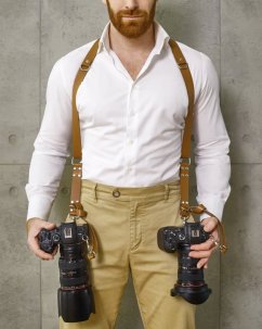 Two Camera Harness | Brown