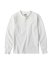 Long Sleeved Henley T-Shirt | White - Size: L