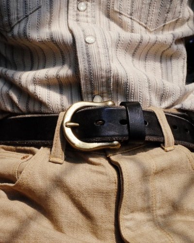 Belt HORSEMAN | Black - Belt size: Waist 95 - 105 cm